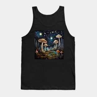 Starry Night Magic Mushroom Tank Top